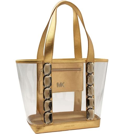 michael kors clear tote bags